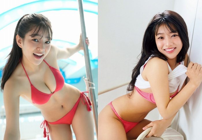 虹咲カリナ けっこう巨乳な水着グラビア画像100枚！