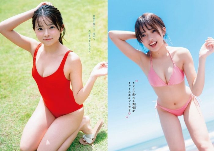 小森香乃 清楚にかわいい水着グラビア画像100枚！